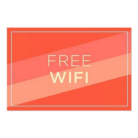 CGSignLab | חלון WiFi -Doagonal Wifi בחינם נצמד | 36 x24